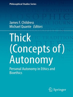 cover image of Thick (Concepts of) Autonomy